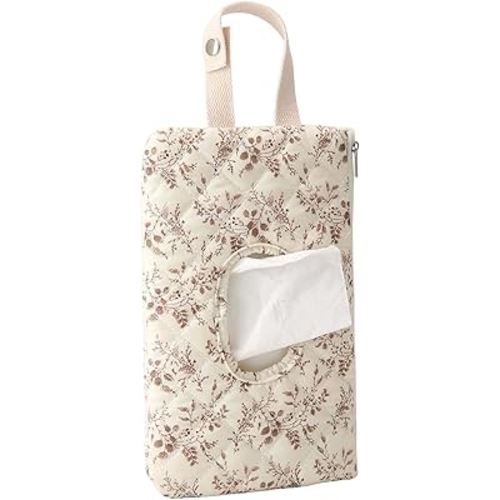 Travel Baby Wipes Case - Refillable Waterproof Wet Wipe Dispenser and Diaper Pouch, Compact Organizer for Bottles, Clothes, Toys, and Pacifiers, Ideal for Walking, Outdoor Activities, Car, or Home Use