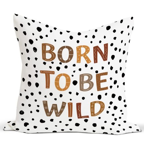Rusenbao Kids Nursery Throw Pillow Covers 18×18, Born to Be Wild, Reading Classroom Bed Decorative Pillows Covers, Reading Corner for Kids, Decor for Kids Room Playroom