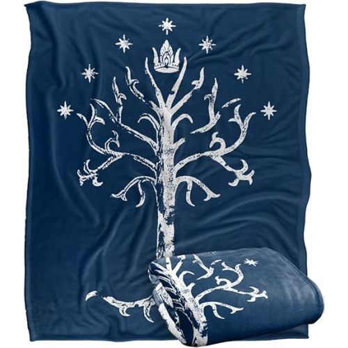 The Lord of The Rings Blanket, 60"x80" Tree of Gondor Silky Touch Super Soft Throw Blanket