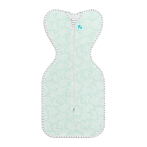Love to Dream Organic Swaddle, Baby Sleep Sack, Swaddle Up Self-Soothing Swaddles for Newborns, Get Longer Sleep, Snug Fit Helps Calm Startle Reflex, 1.0 TOG Sleep Sack, 13-18.5lbs, Mint