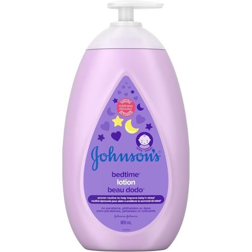 Johnson's Baby bedtime moisturizing lotion and cream for dry skin, 800ml
