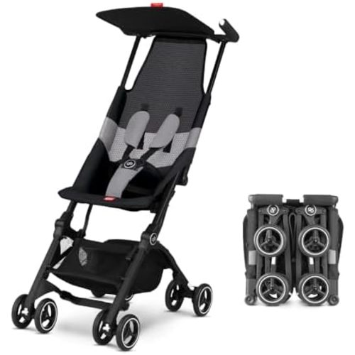 gb Pockit Air All Terrain Compact Lightweight Travel Stroller, Velvet Black