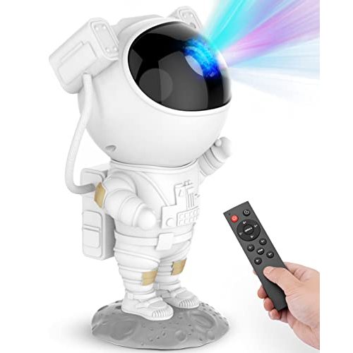 Star Projector Galaxy Night Light - Astronaut Space Projector, Starry Nebula Ceiling LED Lamp with Timer and Remote, Kids Room Decor Aesthetic, for Christmas & Birthdays