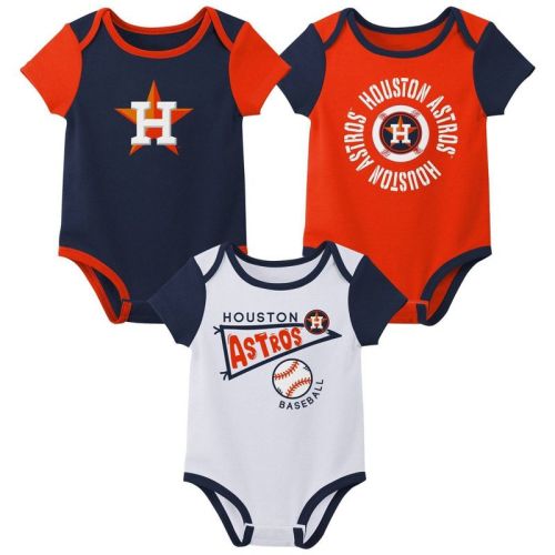 MLB Houston Astros 3-pack Bodysuits - 6-9M