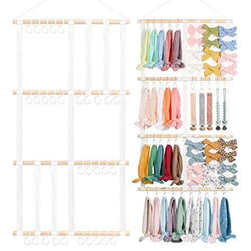 POVETIRE Headband Holder Hair Bows Organizer Baby Headbands Hair Accessories Organizer Storage Wall Hanging Decor