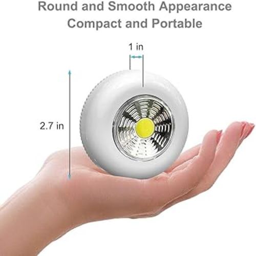 Tap Light 6 Pack Portable LED Puck Touch Night Lights - Battery Operated Under Cabinet Lighting for Kitchen, Closet, Classroom, Indoor & Outdoor - Amazon.com
