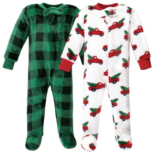 Hudson Baby Plush Sleep and Play, Christmas Tree Truck, 0-3M