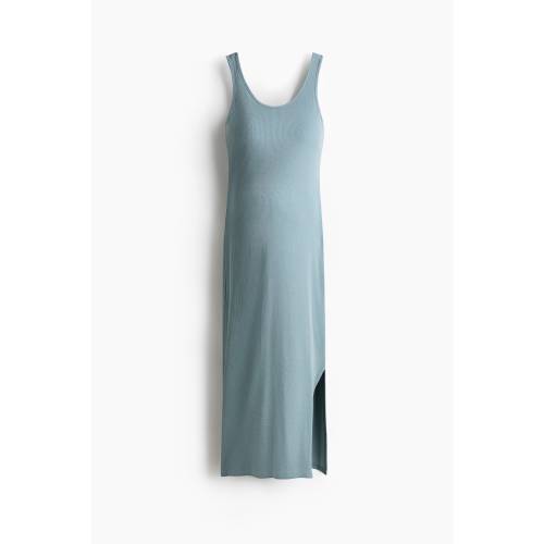 MAMA RIBBED NURSING DRESS