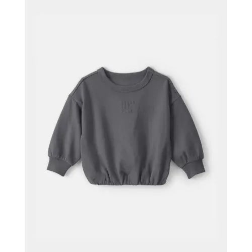 Baby 'Ready Set Play' French Terry Pullover Sweatshirt - Grey | Carter's