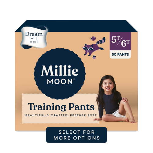 Millie Moon Luxury Training Pants, Size 5T-6T, 50 Count (Select for More Options)