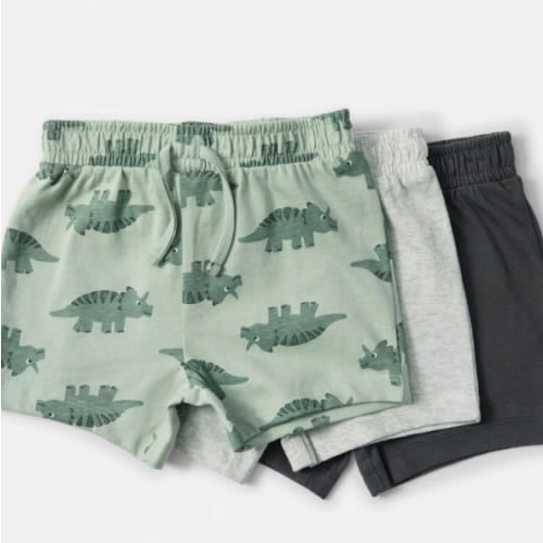 3 Pack Print Shorts - Kmart