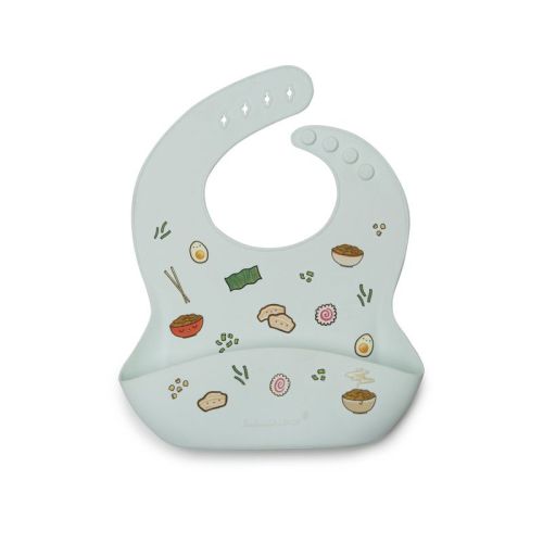 Loulou Lollipop Printed Silicone Bib - Ramen