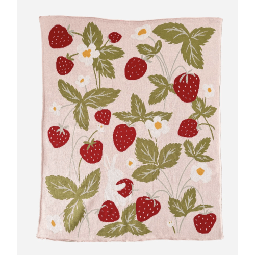 Cotton Strawberry Blanket