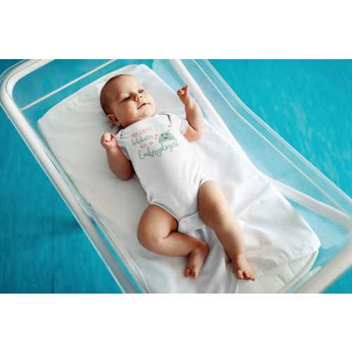 My First Babysitter was an Embryologist Unisex Baby Bodysuit, IVF Onesie® Baby Gift,  Cute Baby Clothes, IVF Pregnancy Announcement Onesie®