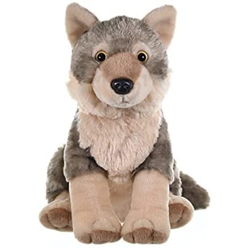 Wild Republic Wolf Plush, Stuffed Animal, Plush Toy, Gifts for Kids, Cuddlekins 12 Inches