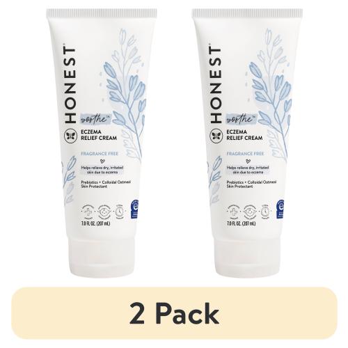 (2 pack) The Honest Company Eczema Relief Cream 7 oz