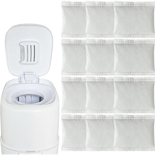 12 Pack Odor Removing Refills for Playtex Diaper Genie Complete and Expressions Pail, Diaper Pail Odor Absorber Carbon Filter Refills for Diaper Genie Systems
