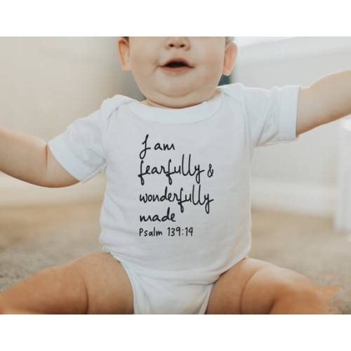 Christian Baby Onesie®  I Am Fearfully and Wonderfully Made - Etsy