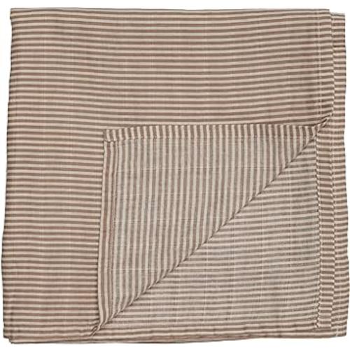 Denmark - Muslin Swaddle Blankets – 100% Organic Cotton Super Soft Baby Swaddle – Ideal Receiving Blanket for Baby Boy and Girl – 47’’ x 47’’ (Natural Stripe)