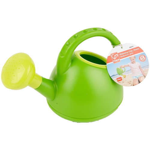 Hape: Watering Can - Green - Gardening & Water Toy, Sand & Beach Play, Fill With Water & Pour From The Spout, 8.5 x 5.7 x 4.9", Kids Toddlers Ages 2+