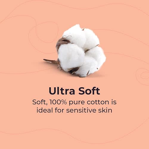 Peekapoo Cotton Dry Wipes - Use Wet or Dry, Unscented, Hypoallergenic, Ultra Soft Tissues for Children, Suitable for Sensitive Skin, Strong & Absorbent