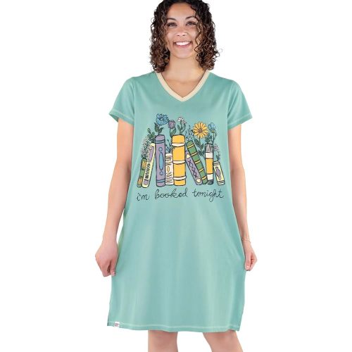 Lazy One Women's Novelty Cotton Nightgown, Cute V-neck Womens Sleep Shirts