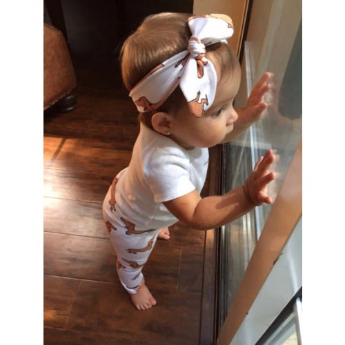 Doxie Leggings, Wiener dogs, baby leggings, toddler leggings