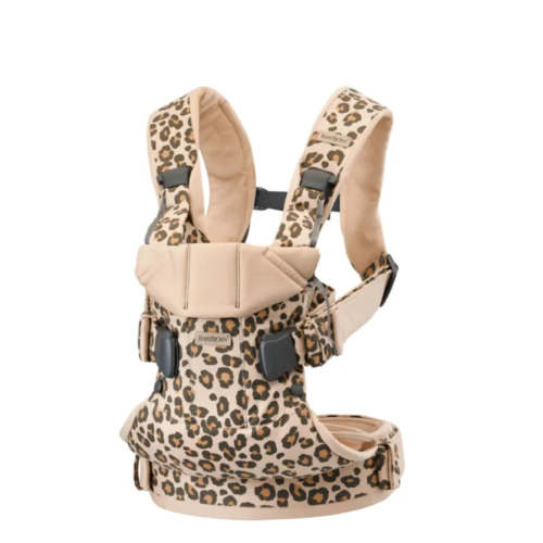 BabyBjörn Baby Carrier One, Cotton - Beige Leopard