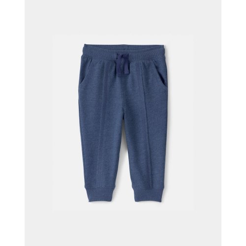 Baby Boy French Terry Joggers - Navy Blue | Carter's
