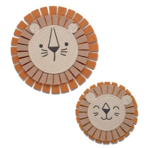 2 PC.- Lion Decor - Jungle Adventure | Lambs & Ivy