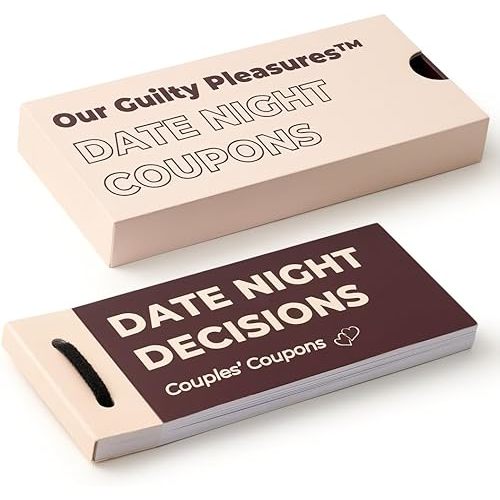 Date Night Ideas Coupon Book – 54 Fun & Romantic Date Ideas for Him, Her, Girlfriend, Boyfriend, Wife, or Husband – Perfect Couples Gift for Christmas, Valentines, Birthdays, or Special Occasions