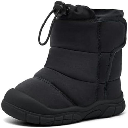MORENDL Toddler Winter Snow Boots 0-4 Years Boy & Girl Warm Fur Walking Shoes Baby Booties