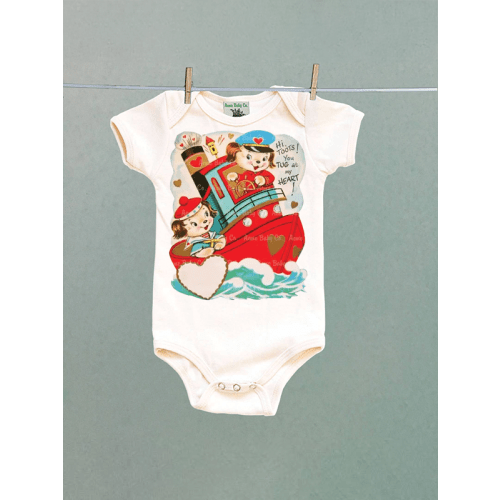 Tug Boat Puppies Onesie