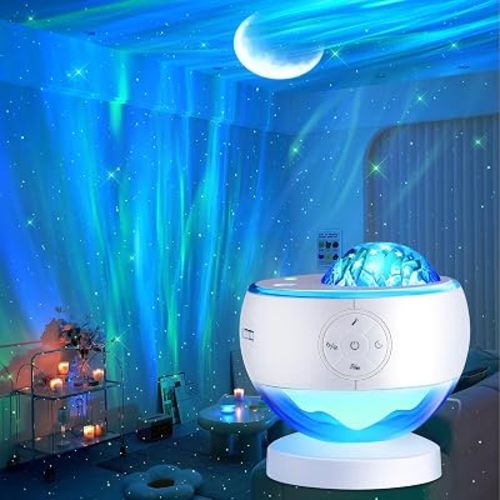 LED Aurora Light Galaxy Projector Sensory Sound Machine Bluetooth Speaker