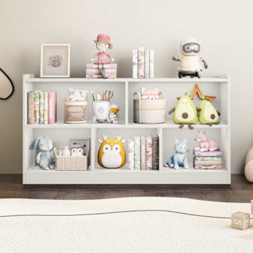 Isabelle & Max™ Shelf 5-Section Aldarcie 24" H X 45" W Bookcase & Reviews | Wayfair