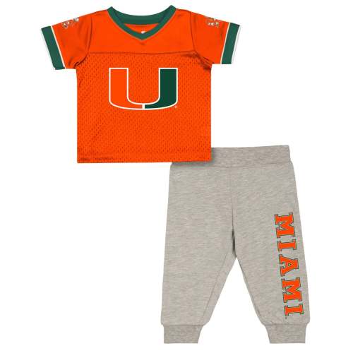 Miami Hurricanes Colosseum Infant Nothing But The Hits Football Set -