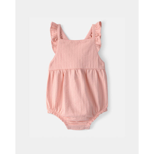 Baby Girl Sleeveless Bubble Romper - Pink | Carter's