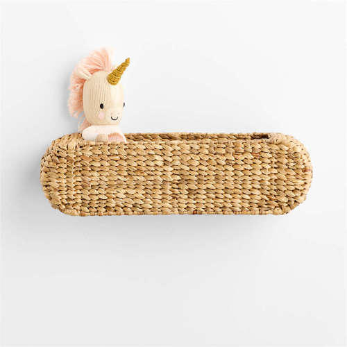 Wonderful Wicker Natural Kids Book Shelf Bin