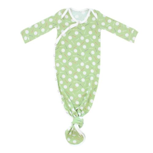 Copper Pearl Baby Gown - Knotted Newborn Sleepers for Baby Boy and Girl, Soft Stretchy Long Sleeve Infant Gowns with Bottom Tie and Hand Mittens, Perfect Hospital Coming Home Outfit (Bogey)