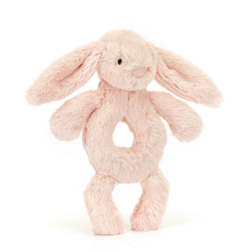 Jellycat Bashful Bunny Ring Rattle- Blush