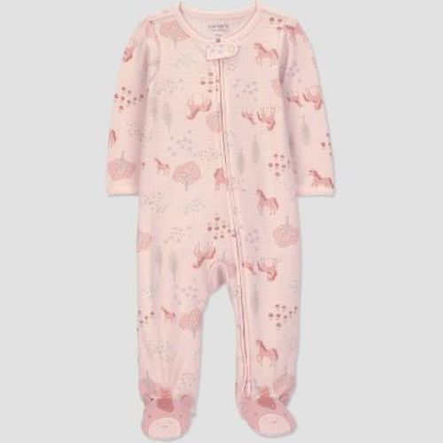Carter's Just One You® Baby Girls' Scenic Horses Sleep N' Play - Pink 3M