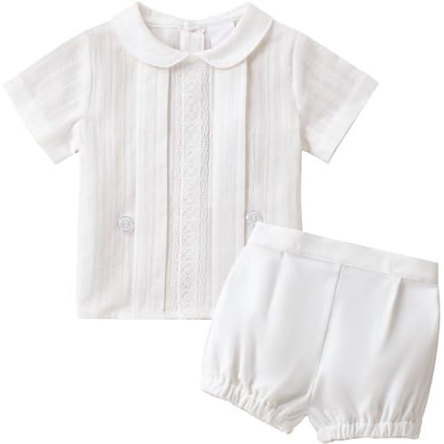 Booulfi 3 Month 4t Boys Clothes Boy Baptism Outfit Toddler Boy Clothes
