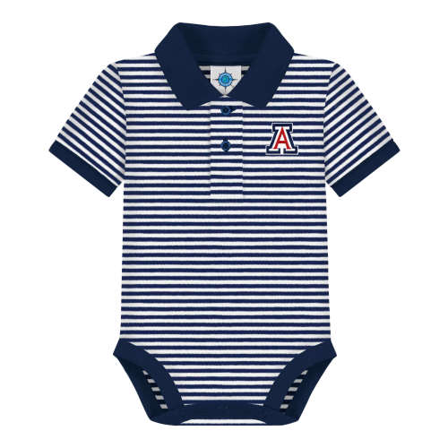 Arizona Wildcats Striped Polo Bodysuit | College Baby