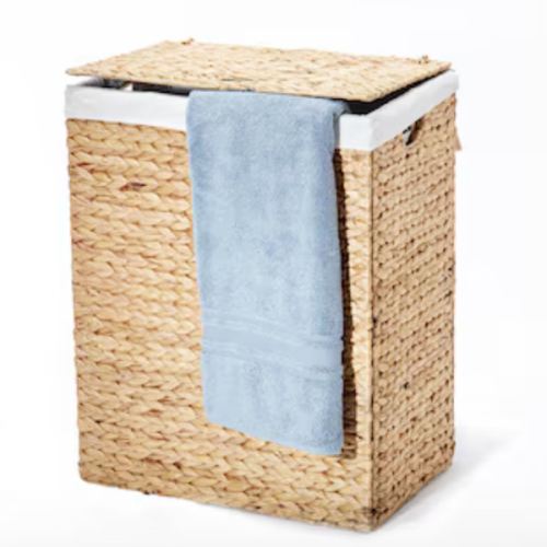 Seville Classics Brown Water Hyacinth Laundry Hamper WEB601 at Lowes.com