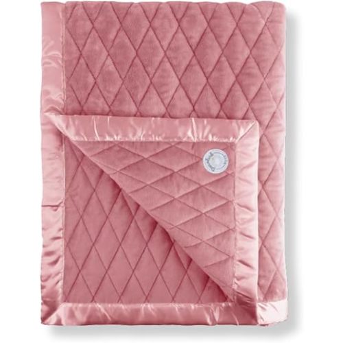 Dreamland Baby 4lb Weighted Blanket for Kids. Breathable Dual Fabrics with Minky Cooling Side & Cozy Microfleece on Reverse. Mom-Owned US Business, Premium Materials (Dusty Rose)