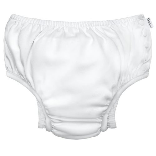 green sprouts Reusable Snap Swim Diaper, New White, 6 Months