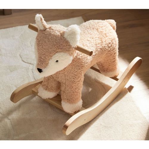 Sherpa Fox Plush Nursery Rocker