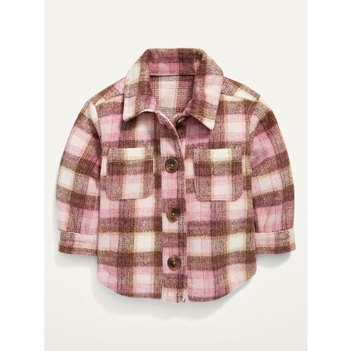 Plaid Pocket Shacket for Baby