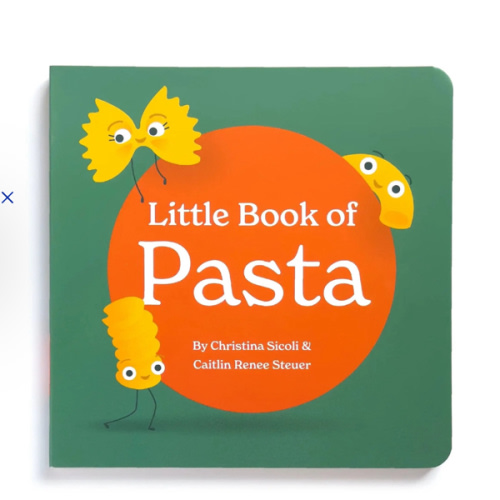 Little Book of Pasta Board Book for Babies and Toddlers about Shapes Read with Phonics and Rhymes Baby Book 0-12 Months Toddler Book Ages 1-4