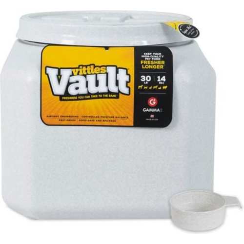 GAMMA2 Vittles Vault Pet Food Storage, Gray, 30-lb - Chewy.com